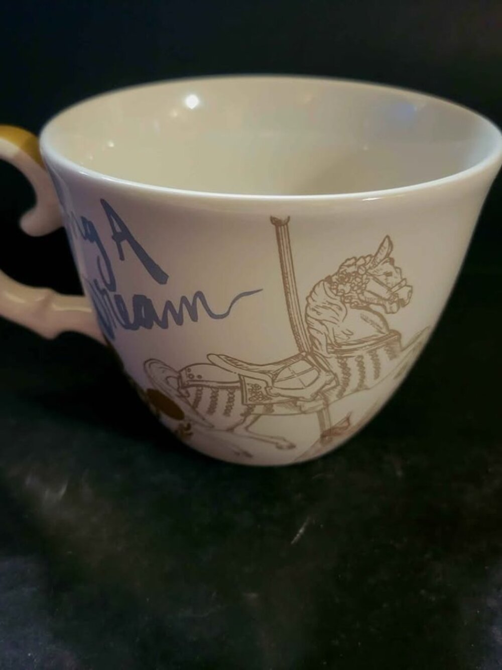 Disney Parks Ceramic Coffee Mug Featuring A "Believe in Magic"